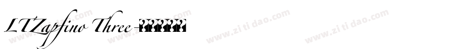 LTZapfino Three字体转换